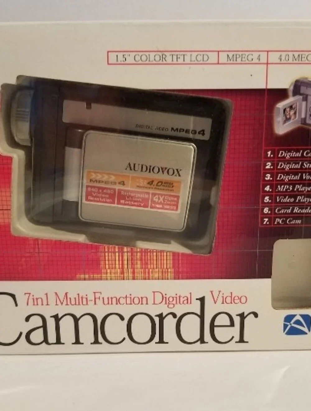 Audiovox Mini 7-in-1 Multi-Function Digital Camcorder Pocket Size